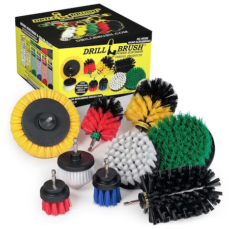 Drill Brush Power Scrubber By Useful Products 5 in W 8 in L Brush, Variety YEO-G5-W4C-R2M-KJS-B2L-QC-DB